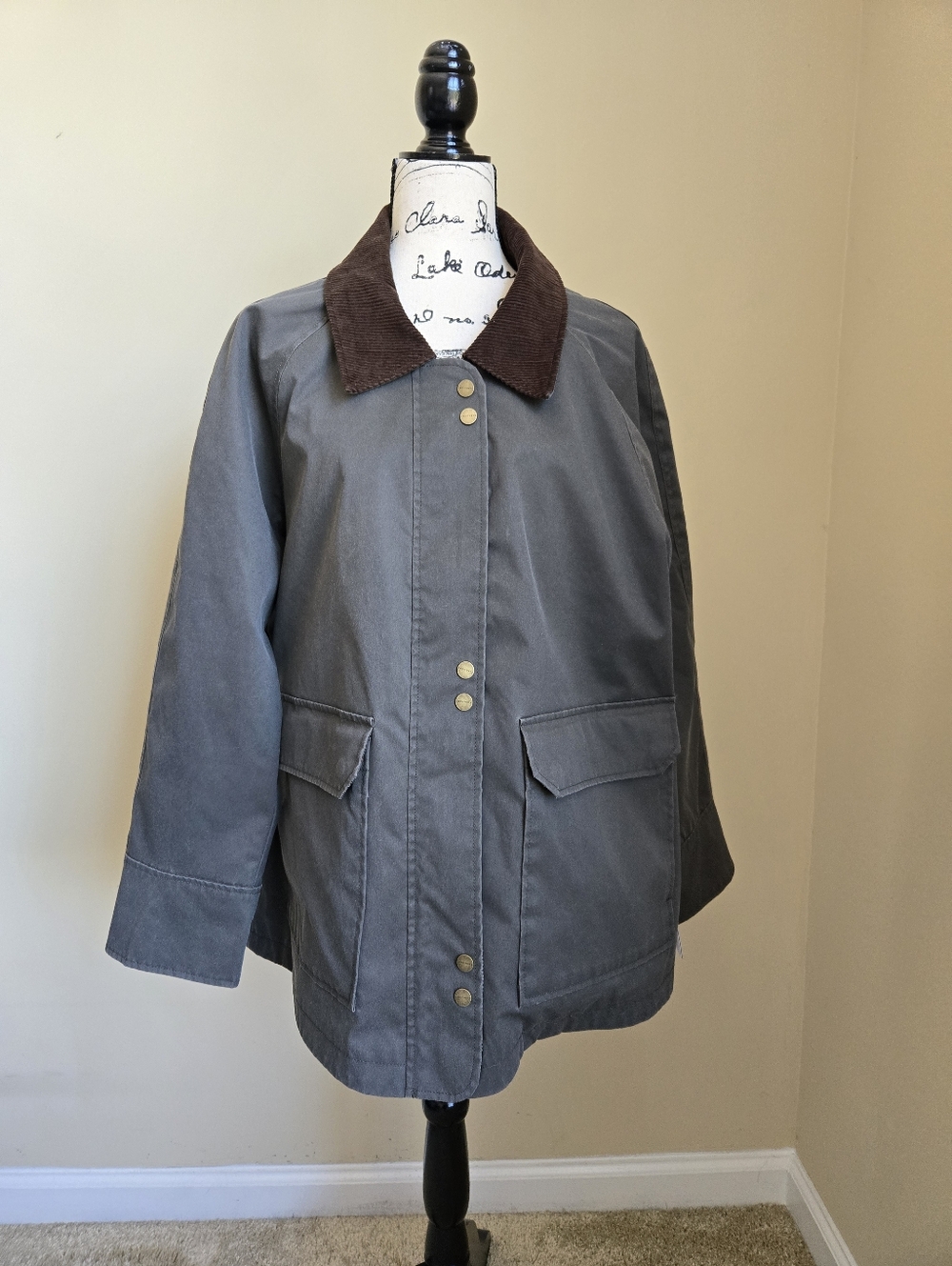Sanctuary Barn Coat Womens XL Olive Utility Chore Jacket